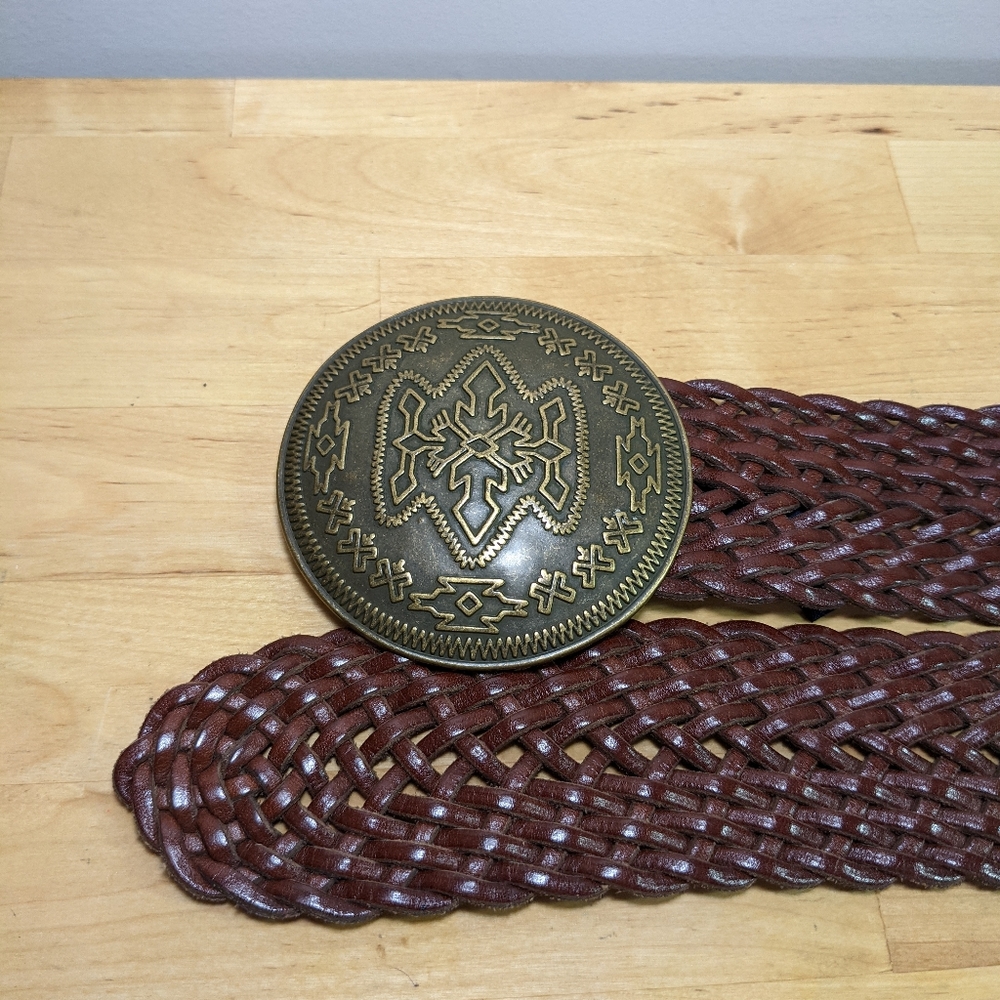Ruff Hewn Braided Leather Belt, M